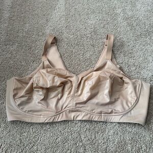 Catherines Intimates Light Beige Wirefree Bra Women’s Size 46DDD Lightly Lined